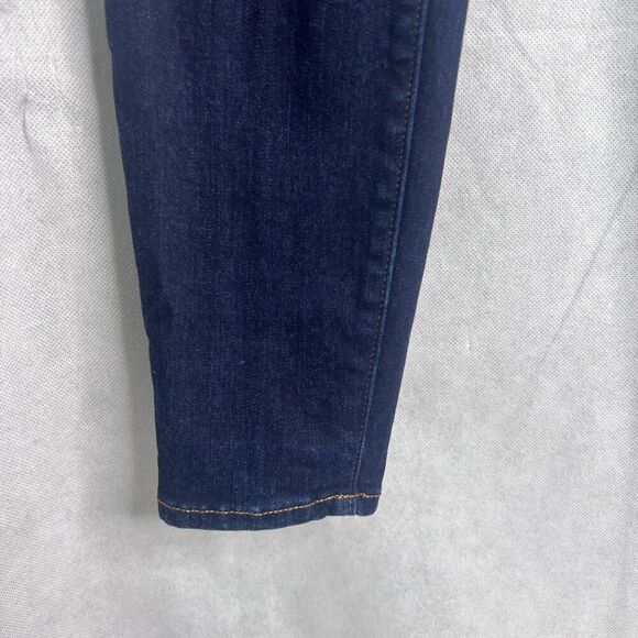 Lands End Dark Wash Mid Rise Skinny Jeans Non Destructed Size 8 - Picture 7 of 12